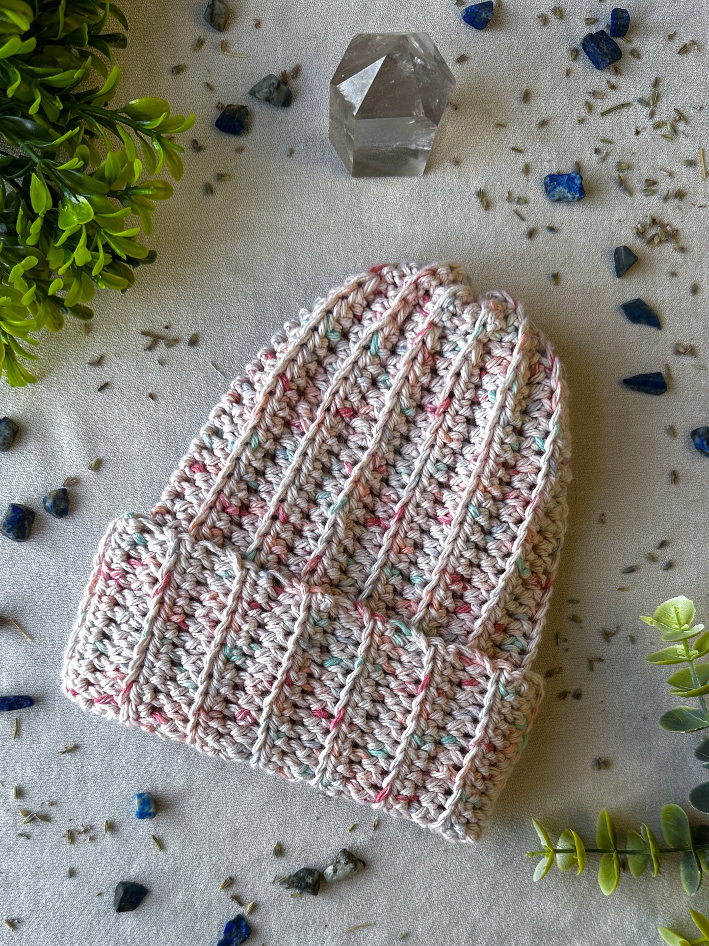 Multicolor Kid's Ribbed Beanie