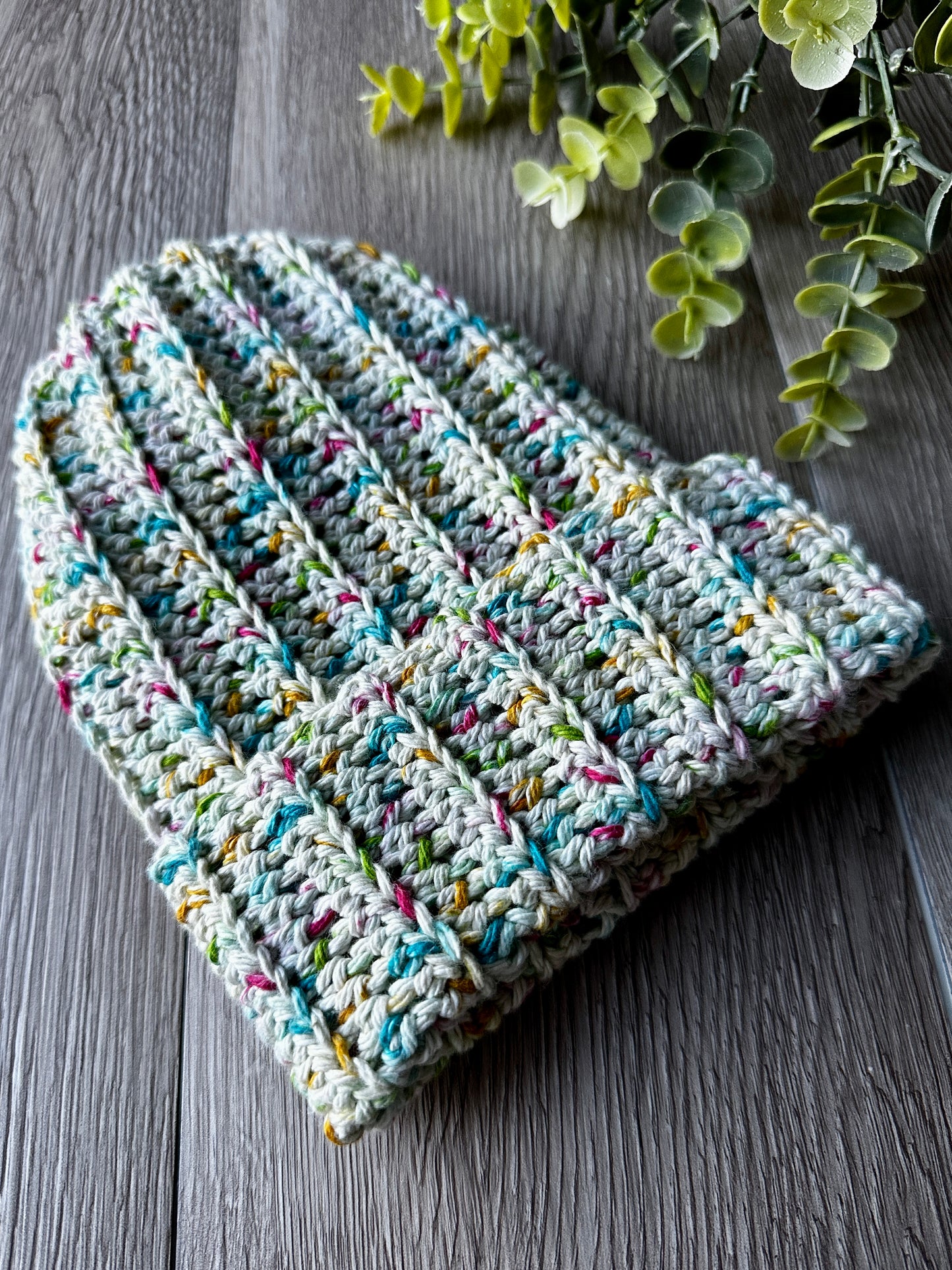 Multicolor Kid's Ribbed Beanie