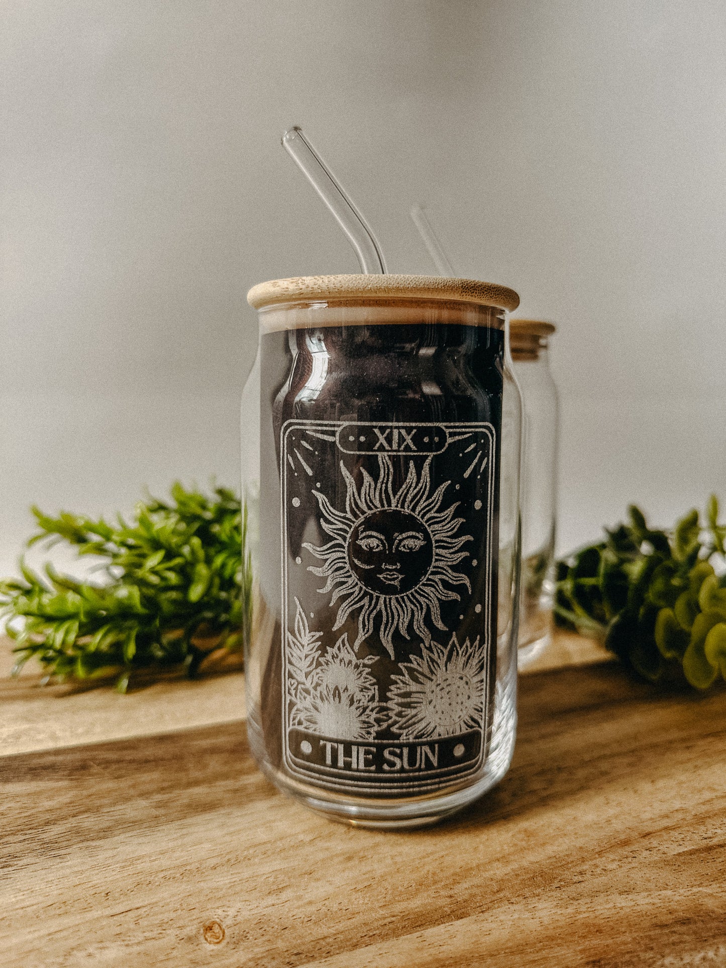 Sun and Moon Glass Set