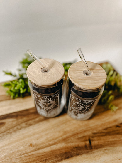 Sun and Moon Glass Set